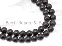 Quality Matte/Shiny Black Onyx Round Smooth Beads, 3/4/6/8/10/12/14mm/16mm/18mm/20mm, Wholesale Gemstones Beads,15.5" Full Strand, SKU#Q3