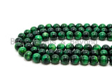 High Quality Natural Green Tiger Eye Round  Beads, 8mm/10mm/12mm Round Beads, Green Tiger Eye Gemstone Beads, 15inch Full strand, SKU#U68
