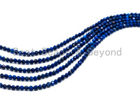 High Quality Natural Lapis Round Faceted beads, 2mm/3mm/4mm/5mm Round Lapis Gemstone Beads, 15.5inch strand, SKU#U75