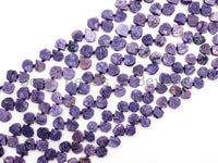 Quality Natural Charoite beads, 9-12mm Irregular Teardrop Purple Gemstone Beads, 15.5inches strand, SKU#U156 BestbeadsbeyondUS