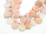 Quality Natural Morganite beads,11-15mmm Teardrop Light Pink Blue Gemstone Beads, 15.5inch strand, SKU#U160