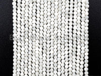 Natural Mother of Pearl beads, 2mm White Pearl Round Smooth Beads Strand , Round Pearl Shell Beads, 16inch full strand, SKU#T97
