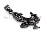 CZ Micro Pave Two Dolphin on a ball Pendant, Cubic Zirconia Pendant for Necklace Bracelet Earrings Making, CZ Pave Charm 13x23mm,sku#Y50