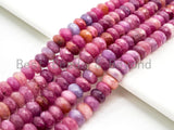 Top Quality Natural Ruby Faceted Rondelle Beads, 3x5mm/4x6mm/6x9mm Ruby Gemstone Beads,15.5" Full Strand,SKU#U183 Bestbeads&Beyond