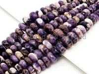 8-18mm High Quality Natural Amethyst Graduated,Faceted Rondelle Gemstone Beads,Purple Color Beads, 15inch strand, SKU#U207