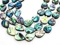 Natural Flat Teardrop Abalone Shell beads, SKU#R3