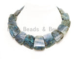 Quality Natural Labradorite Graduated 17-35mm Trapezoid Beads Strand, Natural Labradorite Gemstone Beads, 1 strand,sku#U225 BestbeadsbeyondUS