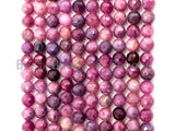 High Quality Natural Ruby beads, 4mm/6mm/8mm/10mm, Faceted Round Ruby Gemstone Beads, 15.5inch strand, SKU#U227