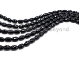 15.5" Full Strand Top Quality Black Onyx Long Barrel Faceted 8x16mm/10x14mm/10x30mm Natural Gemtones, Black Beads,SKU#Q25