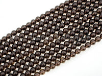 Natural Smoky Quartz Round Smooth beads, 6mm/8mm/10mm/12mm Round Quartz beads,15.5 Full Strand, SKU#V12