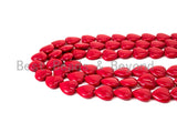 Red Natural Mother of Pearl beads,12x5mm Pearl Heart beads, Loose Heart Smooth Pearl Shell Beads, 16inch strand, SKU#T85