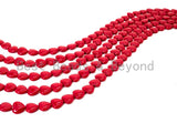 Red Natural Mother of Pearl beads,12x5mm Pearl Heart beads, Loose Heart Smooth Pearl Shell Beads, 16inch strand, SKU#T85