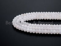 Natural White Faceted Rondelle Jade beads,4x6mm/5x8mm/6x10mm Faceted White Gemstone beads, Natural Jade Beads, 15.5inch strand, SKU#U125