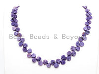 Quality Natural Charoite beads, 9-12mm Irregular Teardrop Purple Gemstone Beads, 15.5inches strand, SKU#U156 BestbeadsbeyondUS