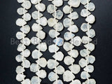 Natural White Moonstone beads, 11-15mm Teardrop White Gemstone Beads, 15-16 inches strand, SKU#U166