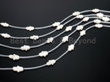 1/10pcs Natural Mother of Pearl beads, 10x14mm White Pearl Shell Hamsa Hand Beads, 16inch full strand, SKU#T106