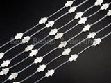 1/10pcs Natural Mother of Pearl beads, 10x14mm White Pearl Shell Hamsa Hand Beads, 16inch full strand, SKU#T106