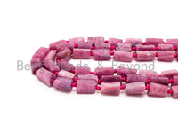 Quality Natural Ruby Beads Strand,8-11mm Ruby Tube beads,Natural Gemstone Beads,1 5.5inch strand, SKU#U170