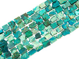 Quality Natural Chrysocolla Rectangle beads, 13-18mm, Natural Green Gemstone Beads,Chrysocolla Irregular Beads 15-16 inches strand, SKU#U171