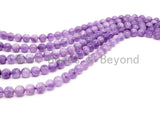 Quality Natural Lavender Jade Round Smooth Beads, 8mm/10mm/12mm beads Finish, Purple Gemstone Beads, 15.5inch strand, SKU#U216