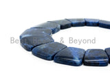 Quality Natural Sodalite Graduated 17-35mm Trapezoid Beads Strand, Natural Sodalite Gemstone Beads, 1 strand,sku#U220