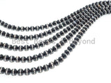 6mm/8mm/10mm/12mm Round Black Onyx with rhinestone inlaid, Natural Gemstone Beads, 15.5inch Full strand, SKU#V18