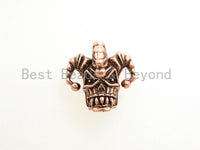 Antique Clown Skull Bead, For 550 Paracord EDC Survival Bracelet, Men's Bracelet Beads, Paracord KeyChain Beads,22x22x19mm,1pc,sku#Y106