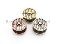 Antique Style Shield Button Beads, Paracord Survival Bracelet Button Spacer Beads,  Men's Jewelry Findings,15x21mm,sku#Y122