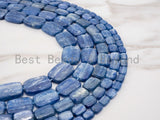 High Quality Natural Kyanite Gemstone beads, Flat Rectangle Blue Gemstone Beads, 15.5" strand, SKU#U3