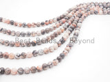 Natural Smooth Round Light Pink Zebra Jasper beads, 6mm/8mm/10mm/12mm Natural Gemstone beads, Zebra Jasper Beads, 15.5inch strand, SKU#U253 BestbeadsbeyondUS