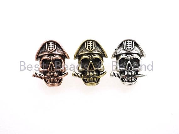 Antique Pirate Skull Paracord Beads, Paracord Survival Bracelet Beads, –  Bestbeads&Beyond