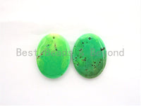 Natural Green Grass Agate Oval Pendant , Green Oval Beads, Loose Gemstone Pendant, 30x40x6mm, SKU#U274