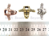 Antique Tauren Bead, Bull Evil Skull Bead, Antique skull Charms, Men's Bracelet Beads, 29mm, 1pc, sku#Y133