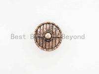 Antique Style Shield Button Beads, Paracord Survival Bracelet Button Spacer Beads,  Men's Jewelry Findings,15x21mm,sku#Y122