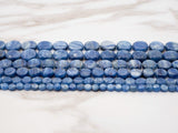 High Quality Natural Kyanite Gemstone beads, 6mm/8mm/14mm Flat Coin Blue Gemstone Beads, 15.5" Full Sstrand, SKU#U2