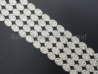 NEW DRUZY Style natural Silver Hematite,Oval Gemstone Beads, 10x14mm, 15.5inch full strand,Bright Silver Metallic Beads,SKU#S104