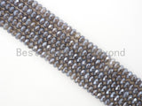Mystic Coated Natural Gray Agate beads, Rondelle Faceted Beads, 5x8/6x10mm Gemstone Beads, Plated Agate, 16 inch FULL strand, SKU#U278