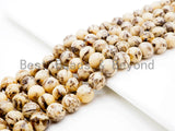 Natural Smooth Round Jasper beads, 6mm/8mm/10mm/12mm Natural Yellow Gemstone beads, Natural Jasper Beads, 15.5inch strand, SKU#U254