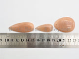 Natural Brown Moonstone Teardrop Shaped Pendant, Pink Peach Brown Teardrop Beads, Loose Gemstone Pendant, 15x35mm/20x50mm/30x40mm, SKU#U269