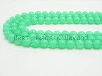 Chrysoprase Jade Round Smooth Beads, 6mm/8mm/10mm Jade,Green Gemstone Beads, 15.5'' Full Strand, SKU#U306 Bestbeads&Beyond