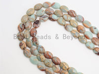 Quality Natural African Opal Flat Oval Smooth Beads, 8x10/10x14mm African Opal beads, Gemstone Beads, 15.5inch strand, SKU#U315 Bestbeads&Beyond