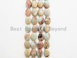 Quality Natural African Opal Flat Oval Smooth Beads, 8x10/10x14mm African Opal beads, Gemstone Beads, 15.5inch strand, SKU#U315