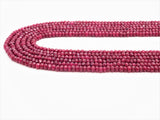 2x3mm/2x4mm Faceted Rondelle Dyed Ruby Jade beads,Red Gemstone beads, Ruby Jade Beads, 15.5inch strand, SKU#U324