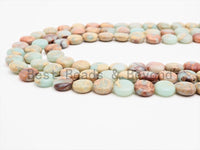 Quality Natural Serpentine Flat Coin Smooth Beads,10mm African Opal beads, Gemstone Beads, 15.5inch strand, SKU#U314