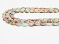 Quality Natural African Opal Flat Oval Smooth Beads, 8x10/10x14mm African Opal beads, Gemstone Beads, 15.5inch strand, SKU#U315 Bestbeads&Beyond