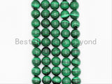 High Quality Natural Smooth Malachite Round Beads, 6mm/8mm/10mm/12mm/14mm, Green Gemstones Beads,Malachite Beads,15.5" Full Strand,SKU#U335