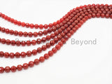Quality Faceted Carnelian Beads,6mm/8mm/10mm/12mm, Red Carnelian Beads,15.5" Full Strand, SKU#U321