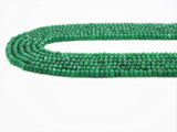 2x3mm/2x4mm Dyed Emerald Jade beads, Faceted Rondelle Green Jade beads, Green Gemstone Beads, 15.5inch strand, SKU#U325