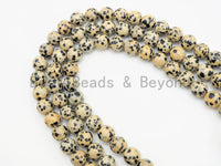 Dalmation Round Smooth Jasper beads, High quality 6mm/8mm/10mm/12mm Round Gemstone beads, Natural Jasper Beads, 15.5inch strand, SKU#U338