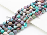 Quality Natural Green Brown Blue Color Jade Round Smooth Beads,6mm/8mm/10mm/12mm Beads,Mixed Color Jade Beads, 15.5inch strand, SKU#U334